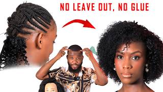 No Leave Out Request: Very Detailed For Beginners || Invisible Line Jerry Curly Weave.