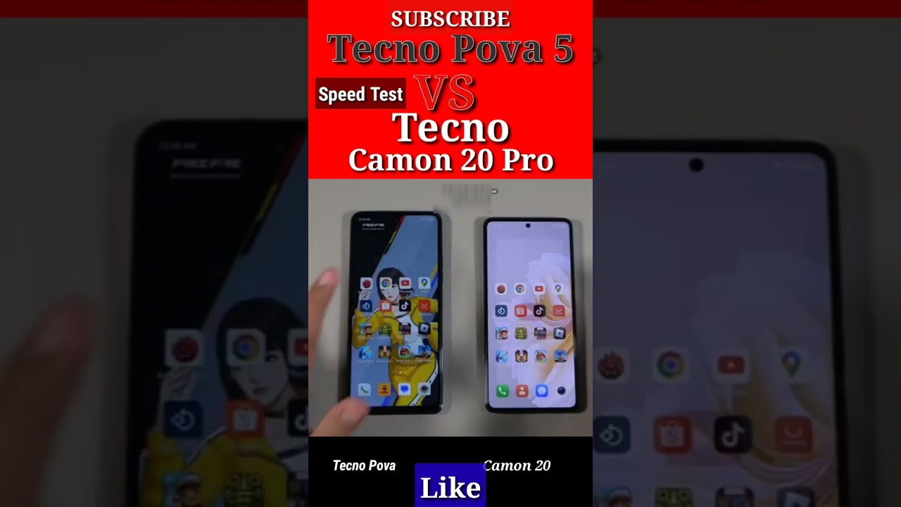 Tecno Pova 5 VS Tecno Camon 20 Pro 🔥 Speed Test 