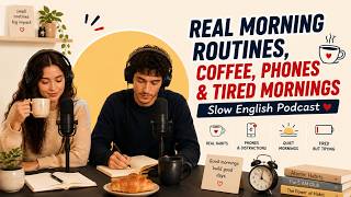 Real Morning Routines, Coffee, Phones &amp; Tired Mornings | English Podcast