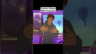 Hiphop Cartoons NBA Young Boy #hiphop #shorts #shortsfeed #nba #nbayoungboy #2danimation