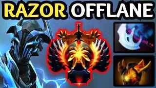 🔥 8000 MMR RAZOR Offlane — Full Game Control &amp; Static Link Madness | Dota 2 🔥