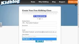 Getting Started (Kidblog)
