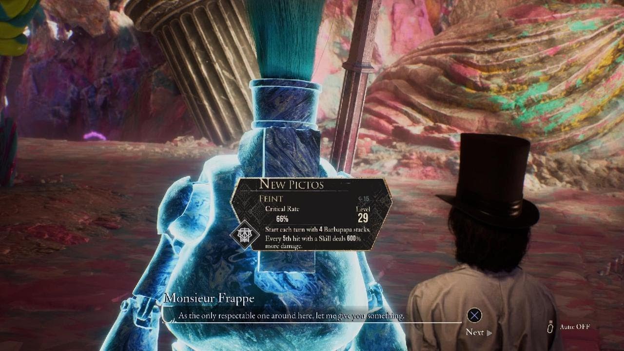 Clair Obscur: Expedition 33 get NEW Pictos FEINT from Monsieur Frappe in Verso 's Draft