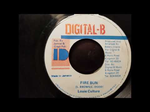 Louie Culture - Fire Bun - Digital B 7" 1996