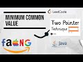 Minimum Common Value  #javainterview #twopointers #javaprogramming #leetcode#leetcodesolution