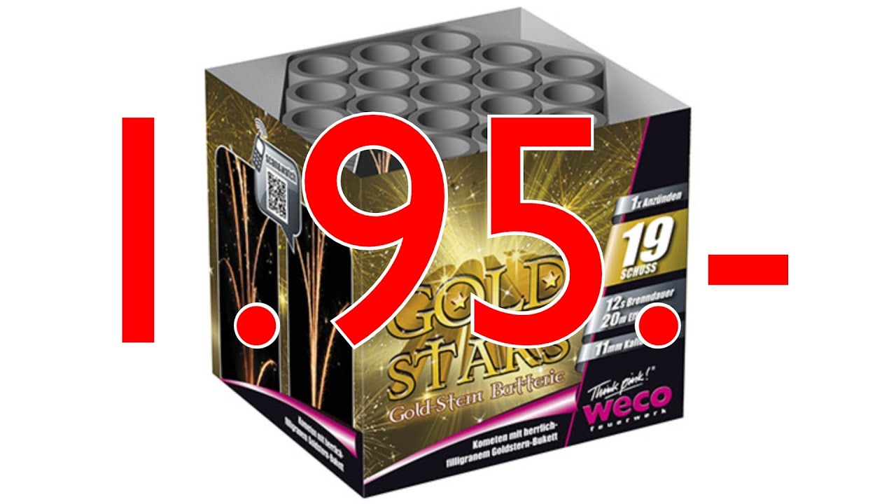 Weco Gold Stars | Billigbatterie für 1,95.- [Full-HD]