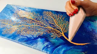 UNBELIEVABLE New Technique!! - 3D Coral Reef Pouring Art | AB Creative Tutorial