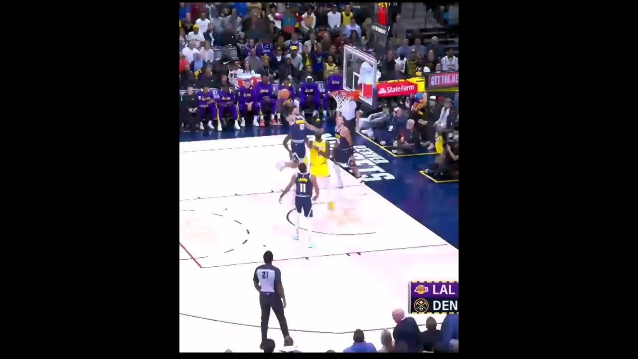 Jamal Murray dunk over Lebron James, Murray on the way🔨