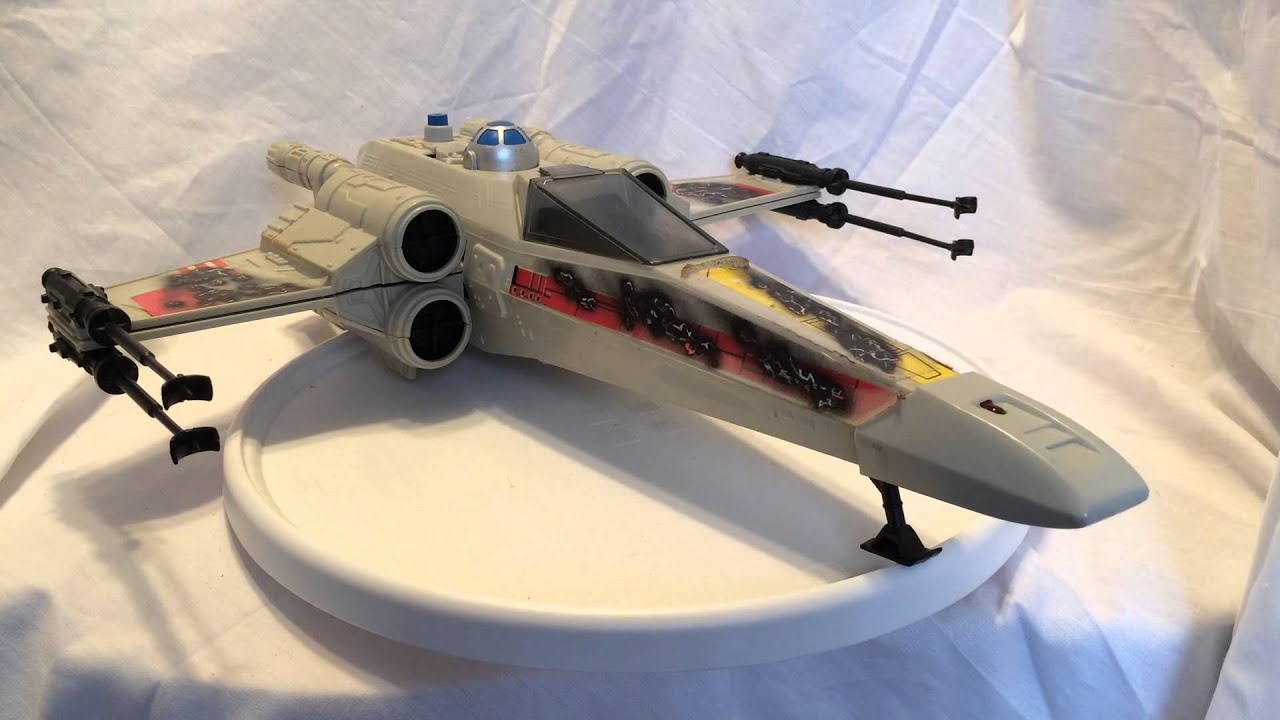 Star Wars Vintage Vehicle Battle Damage XWing Fighter YouTube