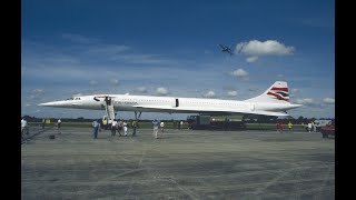 British Airways Concorde flight from London Heathrow to Fairford 25th July 1998  GBOAE  34mins