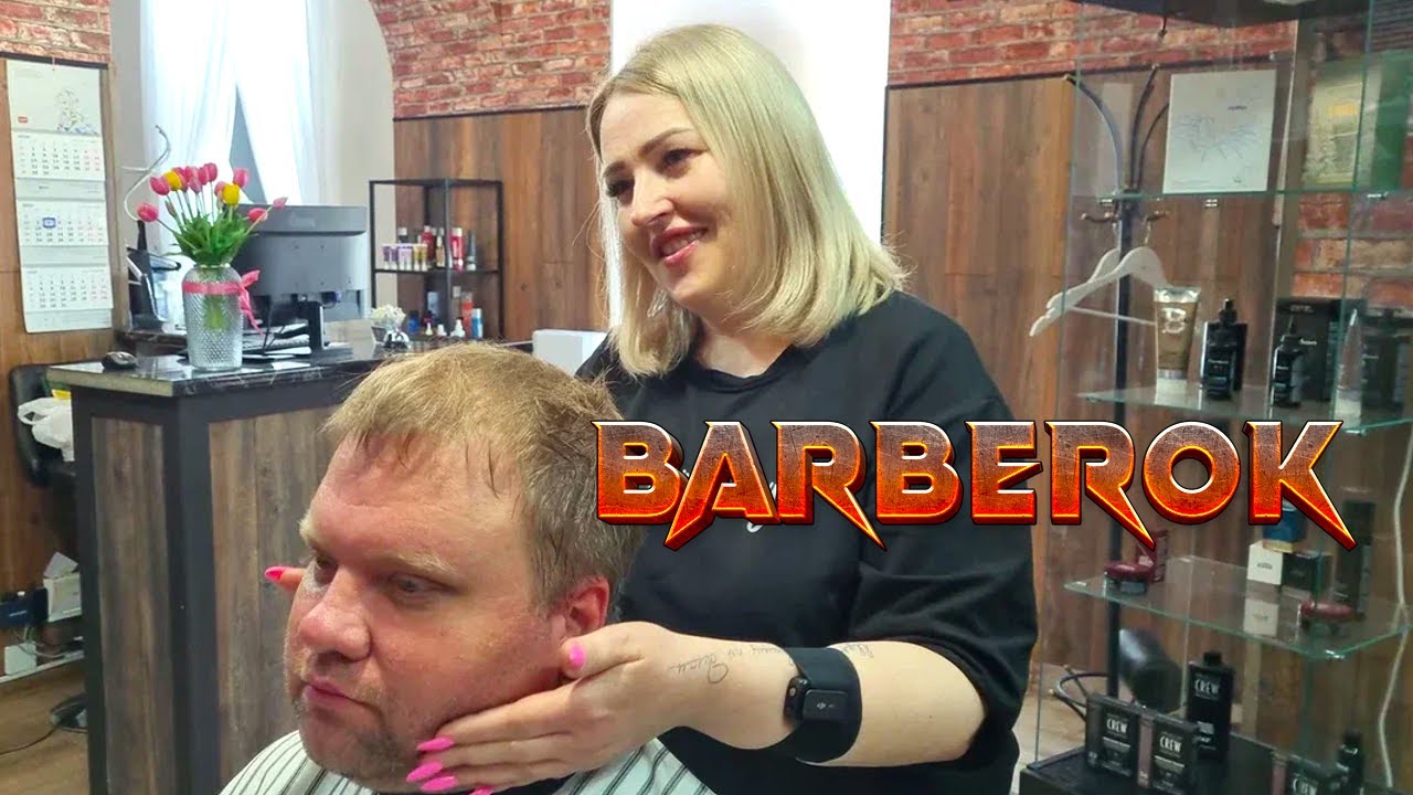 💈When Your Favorite Hairdresser Olga suddenly Decides To Become A Barber...It was sooo FUNNY😂😂😂