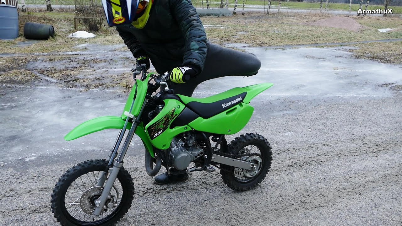 Kawasaki KX 65cc 2-Stroke Coldstart Soundcheck & Test Braaps (Raw Sound)