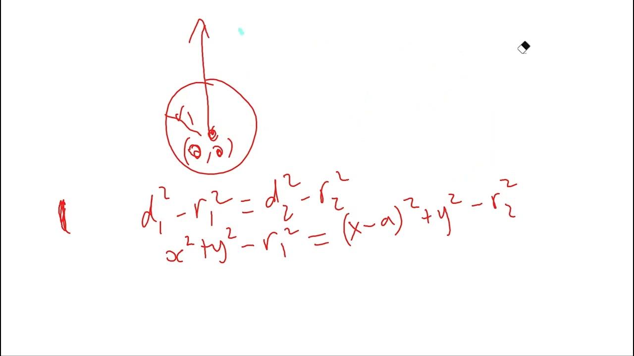 Coordinate geometry to get radical axis YouTube