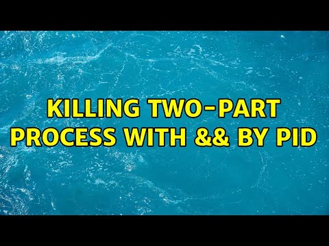 Killing two-part process with && by PID
