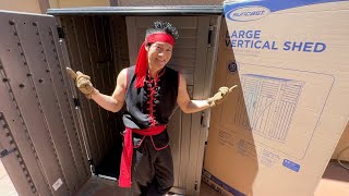 WORTH IT? Suncast 54 Cubic Ft. Storage Shed! NO SHELVES!??