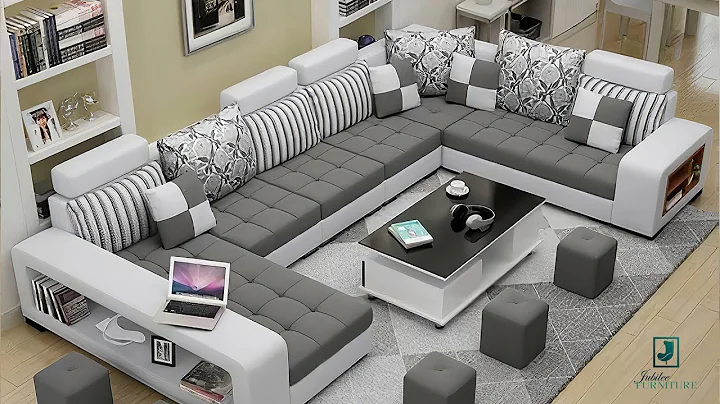Selena Dark Grey & Light Grey Sectional With Chaise  | Jubilee Furniture