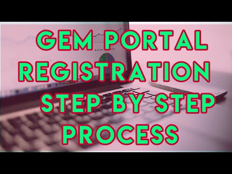 GEM PORTAL REGISTRATION FULL PROCEDURE