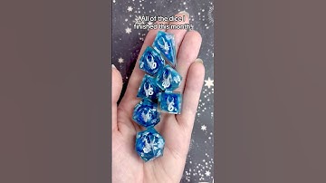 Here are the dice sets I finished this month! #dice #ttrpg #handmade #gaming #art #craft #dnd