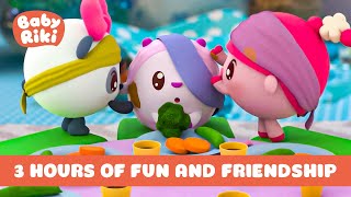 BabyRiki | 3 Hours of Fun and Friendship 😜 Best episodes collection | Cartoons for Kids | 0+