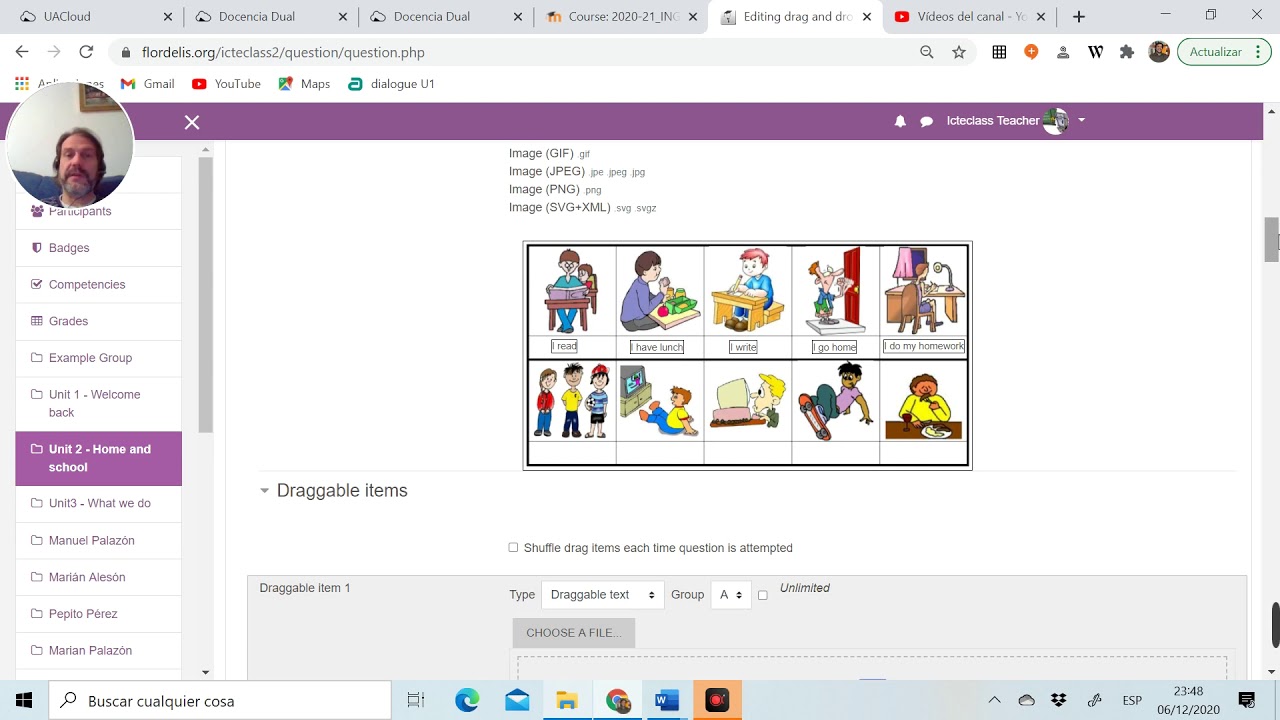 Moodle Quiz: Drag Drop onto Image - YouTube