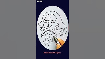 Rabindranath Tagore drawing ❤️🙏#rabindranathtagore #drawing #art #shorts
