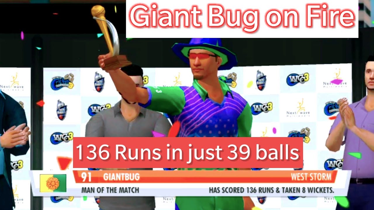 [WCC3 Career Mode] Fastest Century in African Super League | Giant Bug Gaming