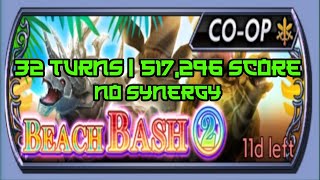 DFFOO GL - Beach Bash 2 EX+ Re-run (32 turns | 517,296 score)