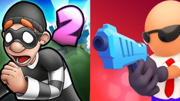 Robbery Bob 2 vs Run n Gun Gameplay Android,ios