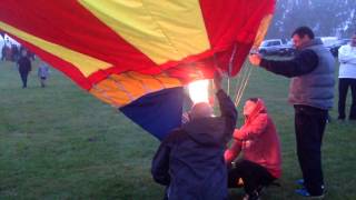 Inflation and flight of my homemade RC hot air balloon enve