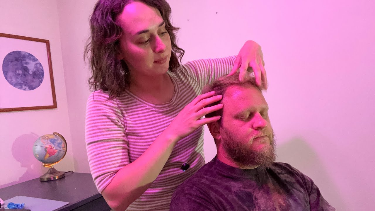 Tingly ASMR Head Massage 💆Scalp, Ear & Shoulder Massage [Real Person ASMR]