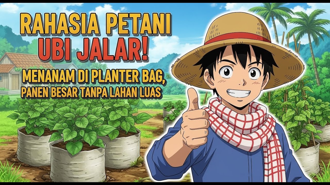 Rahasia Petani Ubi Jalar! Menanam di Planter Bag, Panen Besar Tanpa Lahan Luas