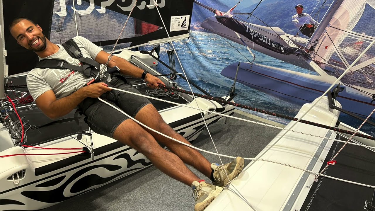 How to go into the trapeze as helmsman | Sailing tutorial