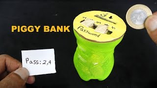 How to Make a Piggy Bank Safe With Combination Lock From Bottle