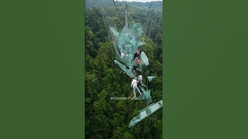 Tragedi Wisata! Jembatan Kaca Runtuh di Tengah Pengunjung  (Simulasi AI) #shorts