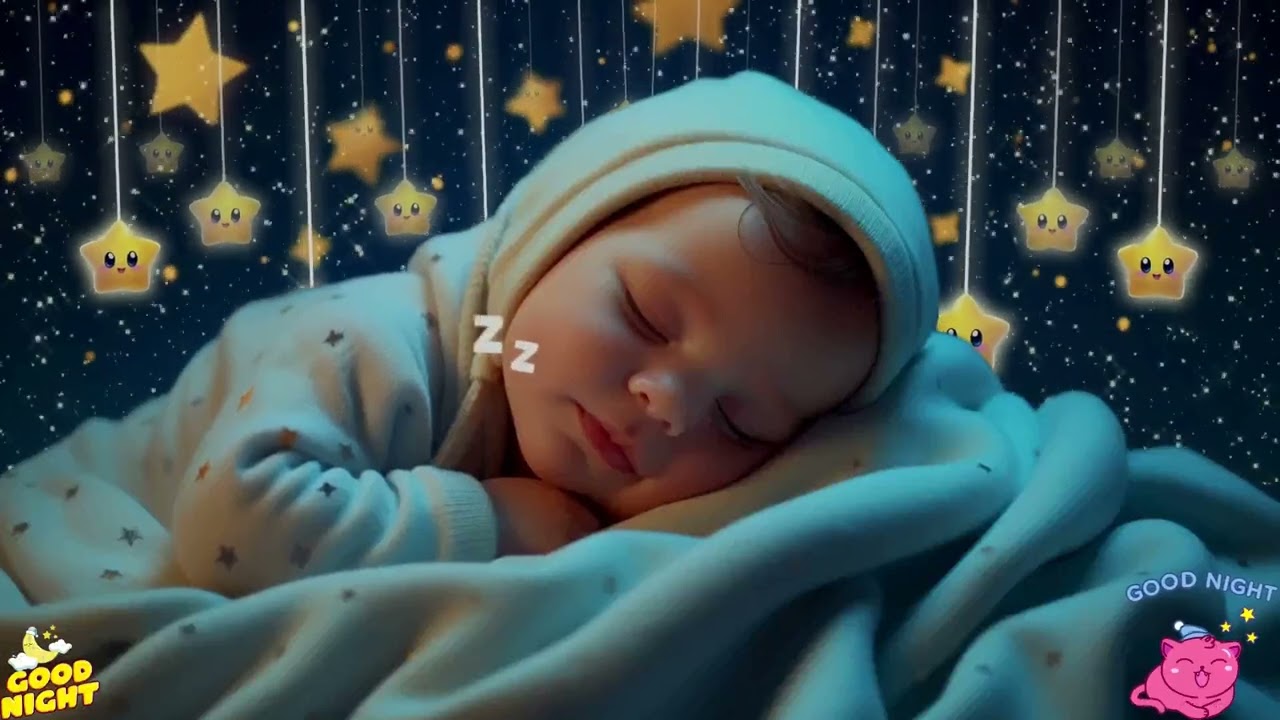 Baby Sleep Music💫Make Baby Sleep Instantly🌙Overcome Insomnia Fast💖Mozart & Brahms Lullabies