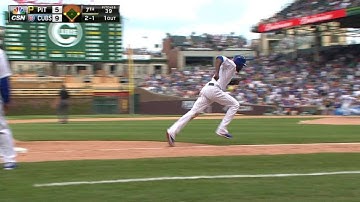 PIT@CHC: Bryant scores Fowler with sac fly in the 7th