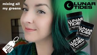 Lunar Tides Greens Mixed Dying My Hair To Match My Sweater