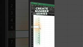 4 Fast Methods Create Number Series in #excel