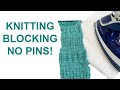 How To Block Knitting Without Pins And Foam Boards Block Knitting Tutorial Video