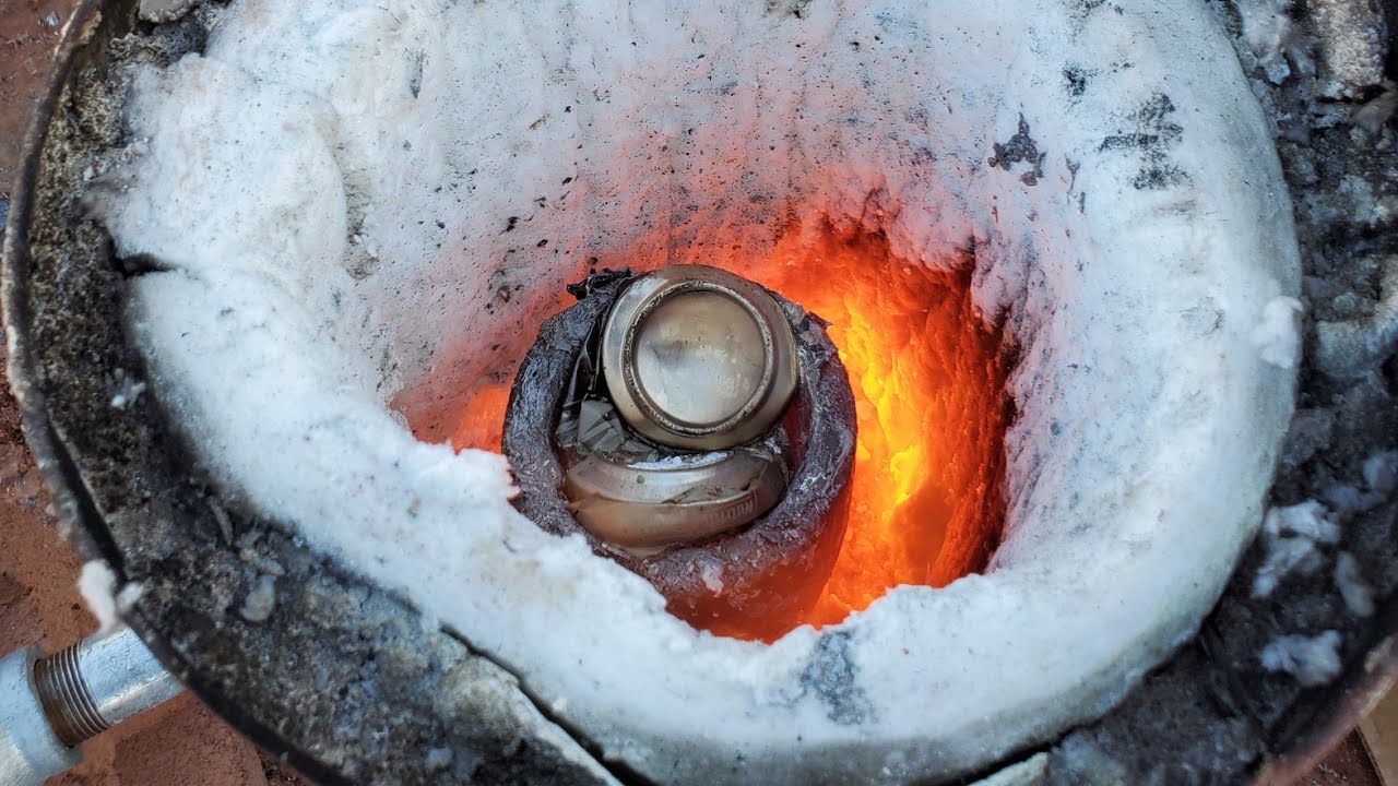 Melting Aluminum Cans at Home (easy DIY recycling) YouTube