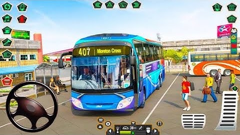 Modern Bus Drive Parking 3D Bus Simulator Gameplay Part 3 - Harini Game Android Gameplay