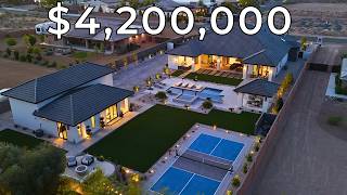Inside a $4,200,000 Custom Las Vegas Mansion with a Pickleball Court!
