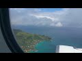Go Around and Landing at Mahe International Airport Seychelles