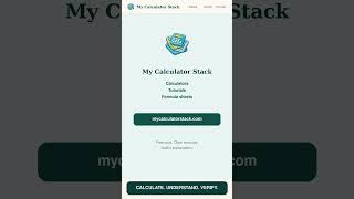 MyCalculatorStack Mobile Short