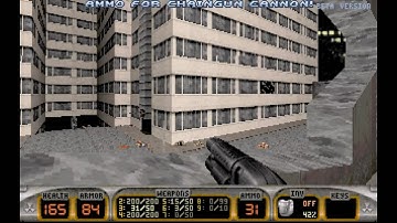 Duke Nukem 3D Beta 0.99: E1L2 with unused areas