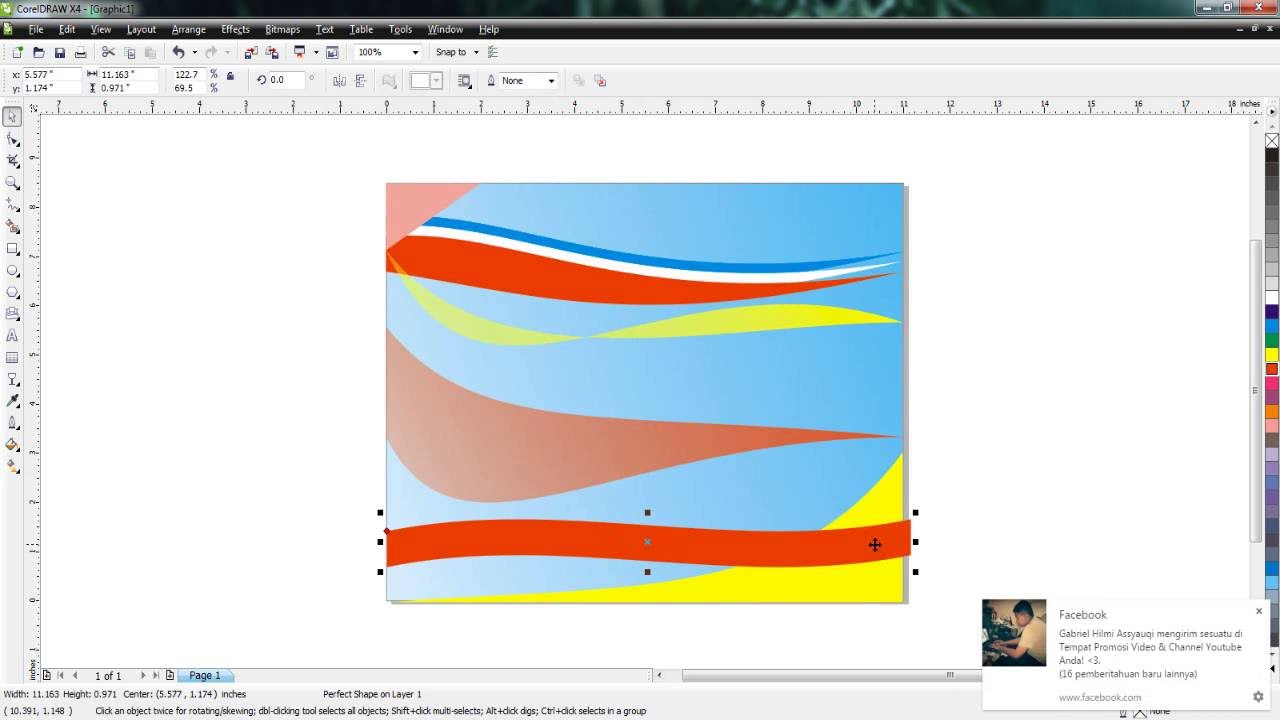  Cara  Membuat  Background Original dengan  corelDRAW  X4  YouTube