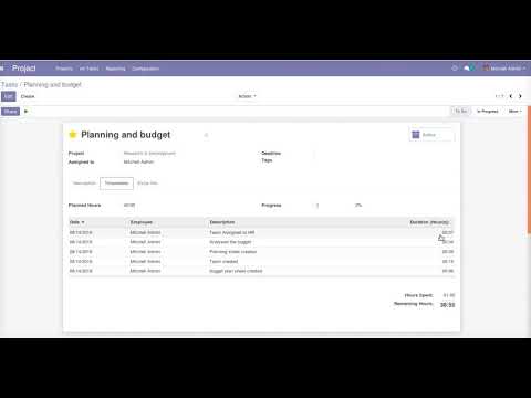 Project Task Timer with Start/Stop/Pause