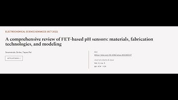 A comprehensive review of FET‐based pH sensors: materials, fabrication technologies, ... | RTCL.TV