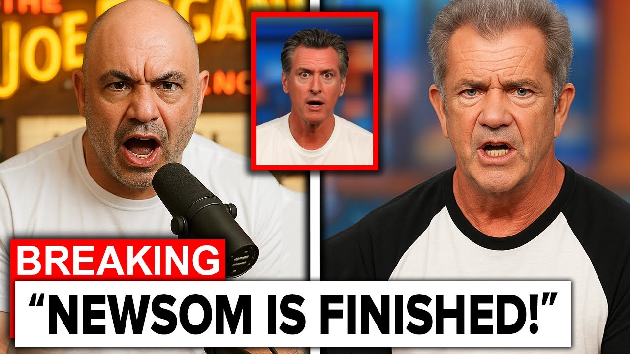 Joe Rogan & Mel Gibson EXPOSES Gavin Newsom On Live TV!