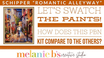 SCHIPPER “ROMANTIC ALLEYWAY” Paint By Numbers PBN Kit | First Impressions & SWATCHING the Paints!